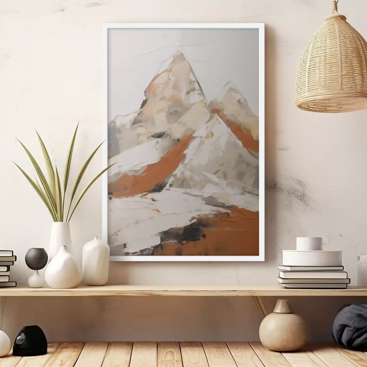 Affiche Montagnes abstraites, imitation d'un tableau f51126