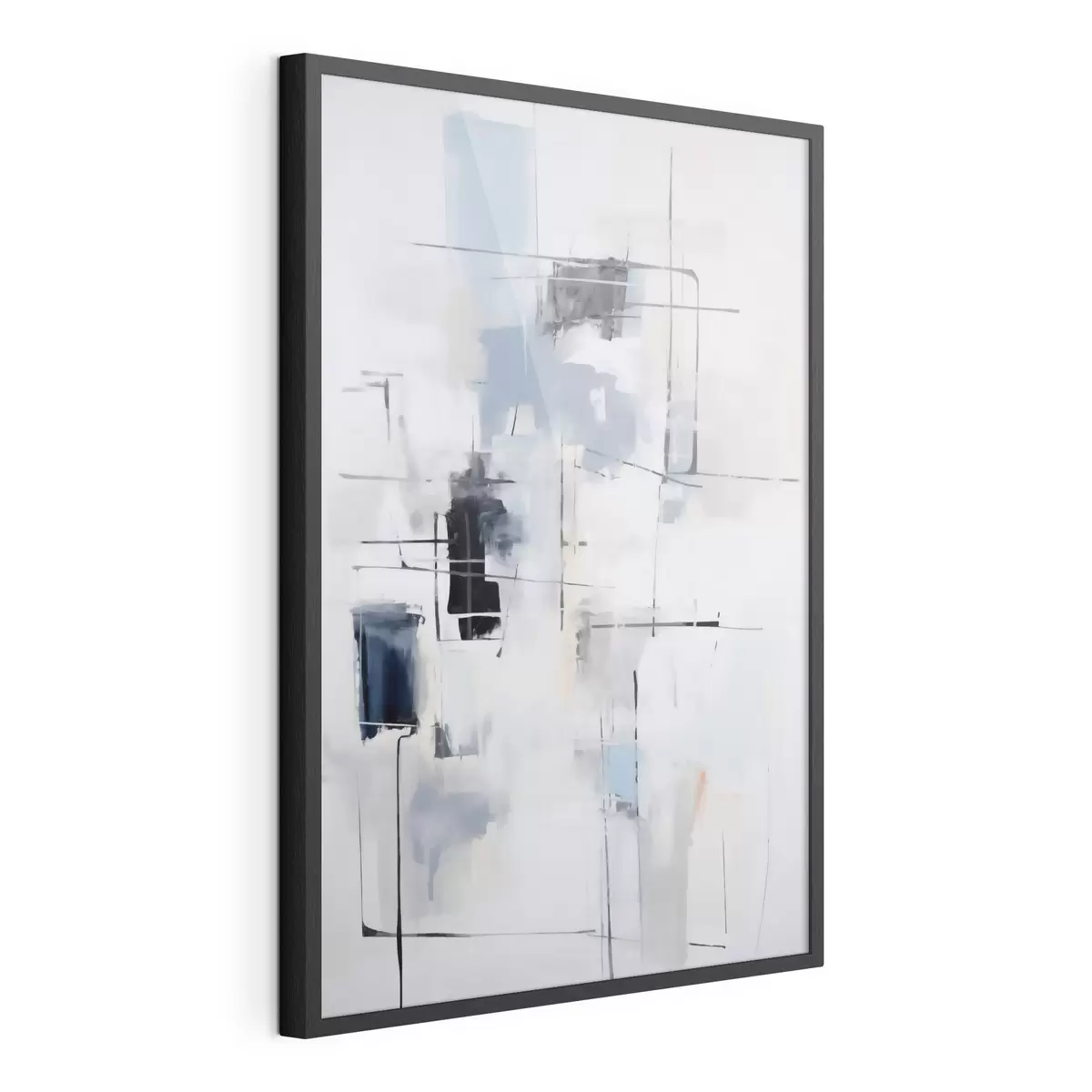 Poster Chaotische abstractie, imitatie van de schilderkunst f51127