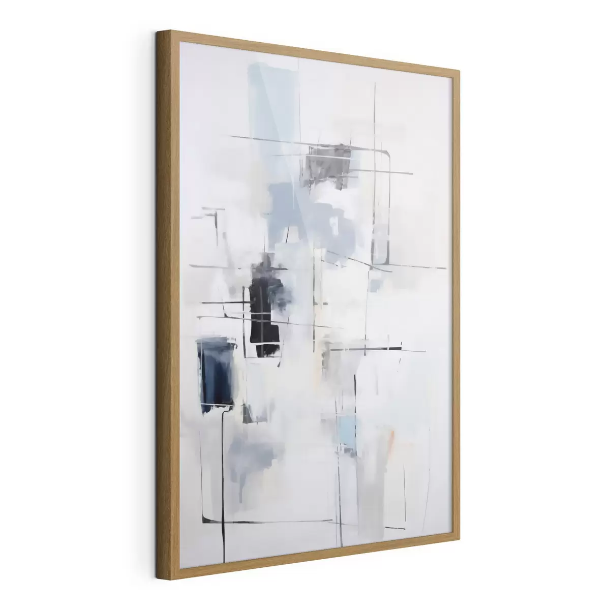 Poster Chaotische abstractie, imitatie van de schilderkunst f51127