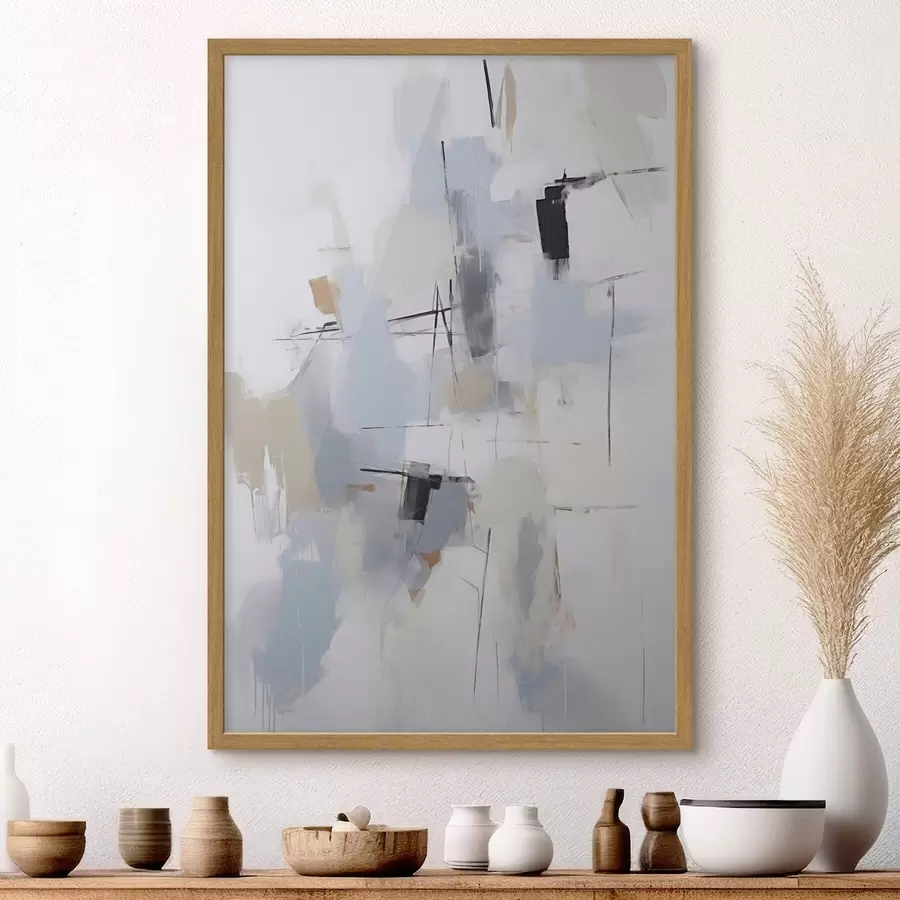 Papier peint photo Abstraction chaotique, imitation de la peinture f51128