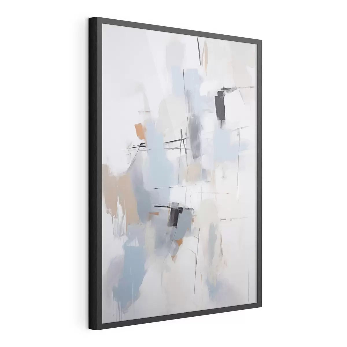 Poster Chaotische abstractie, imitatie van de schilderkunst f51128