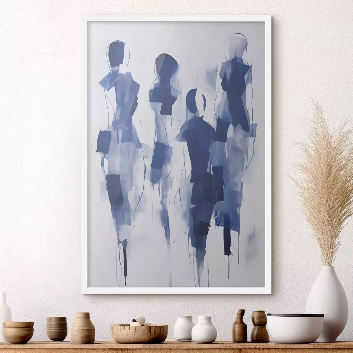 Affiche Silhouettes abstraites, imitation de la peinture f51131