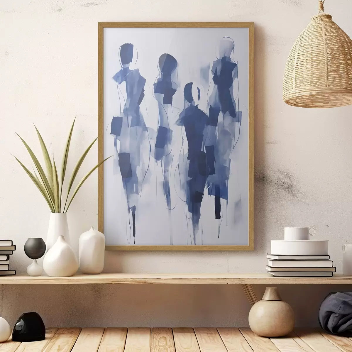 Affiche Silhouettes abstraites, imitation de la peinture f51131
