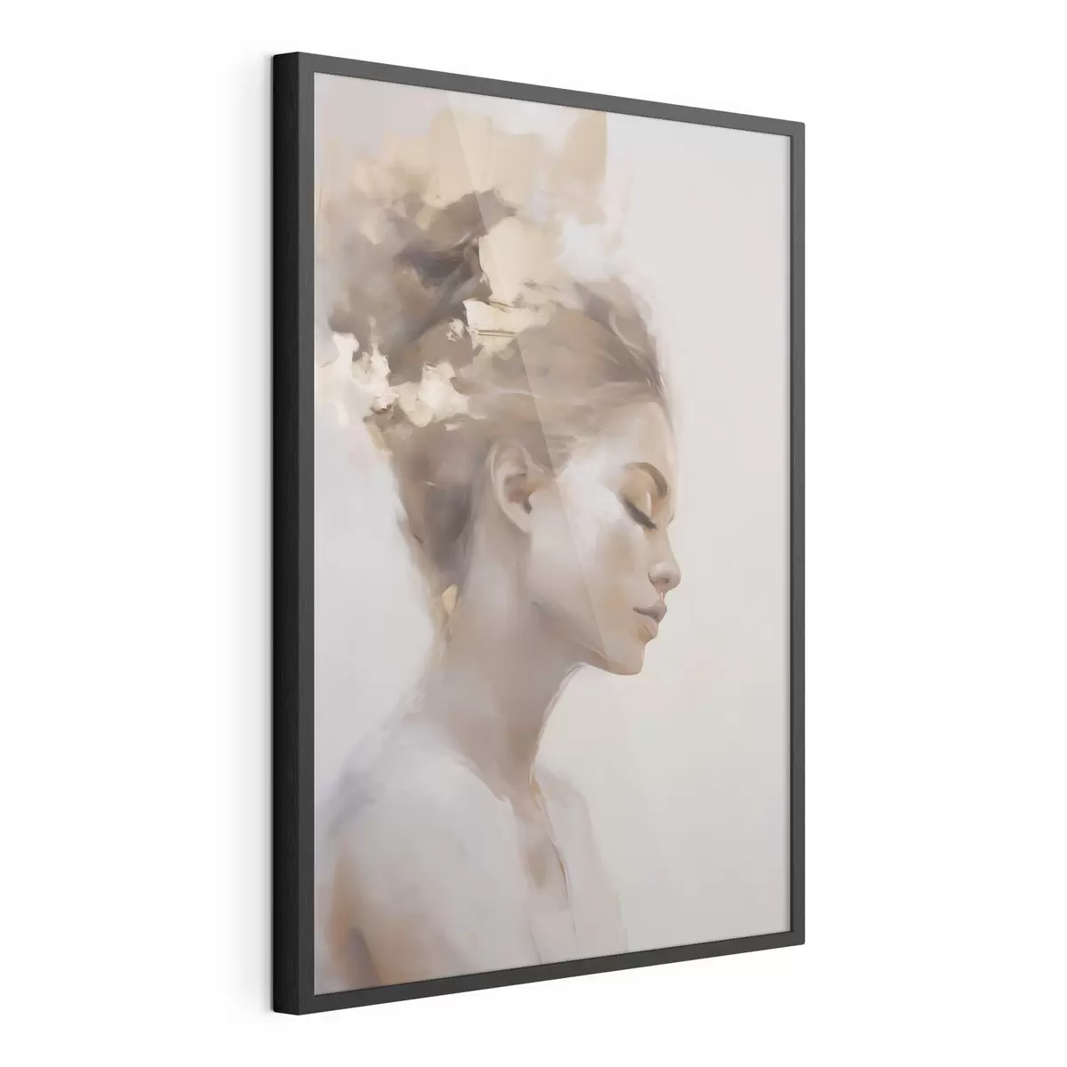 Affiche Portrait de profil d'une jeune femme f51134
