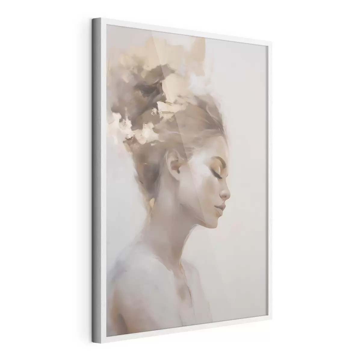 Affiche Portrait de profil d'une jeune femme f51134