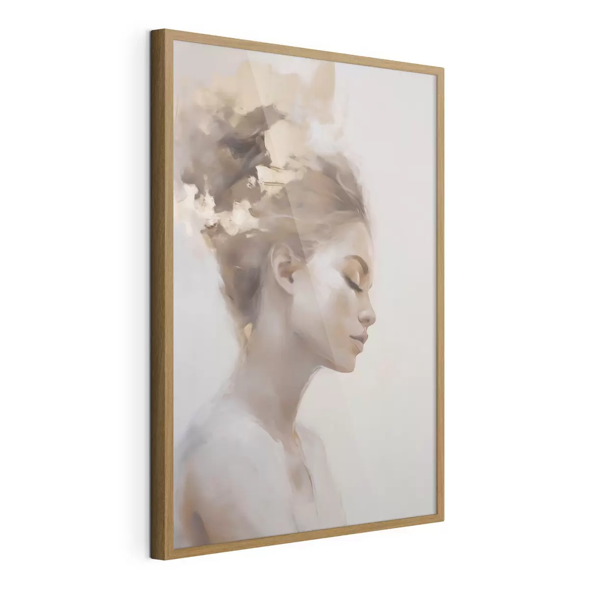 Affiche Portrait de profil d'une jeune femme f51134