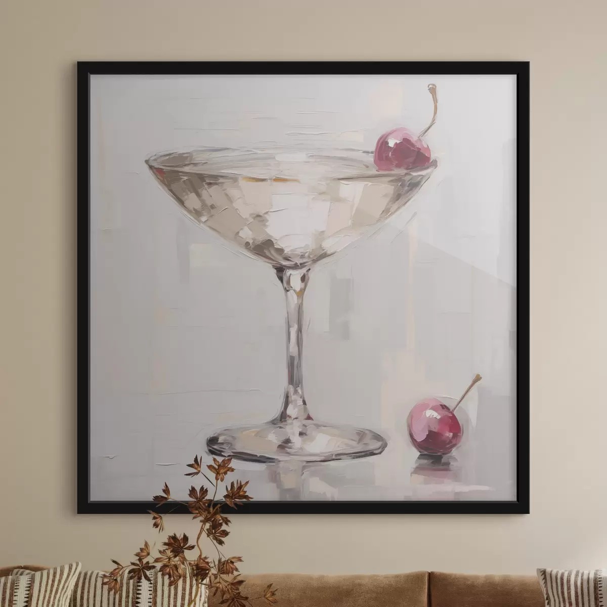 Affiche Cocktail, imitation d'un tableau f51137