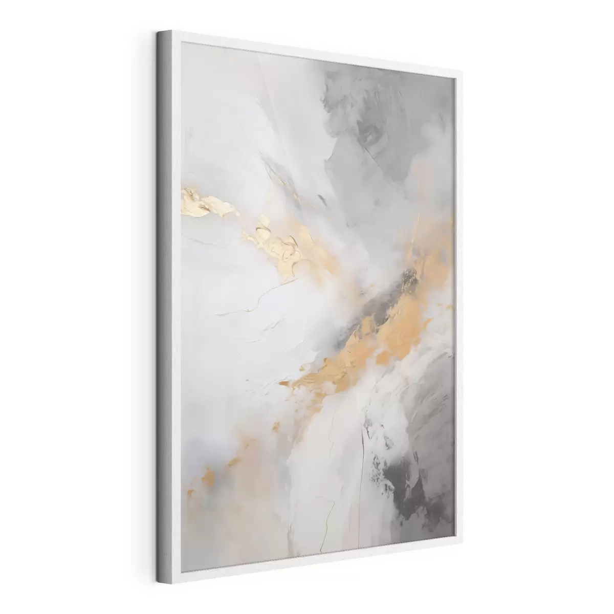 Poster Abstracte compositie, imitatie van een schilderij f51141