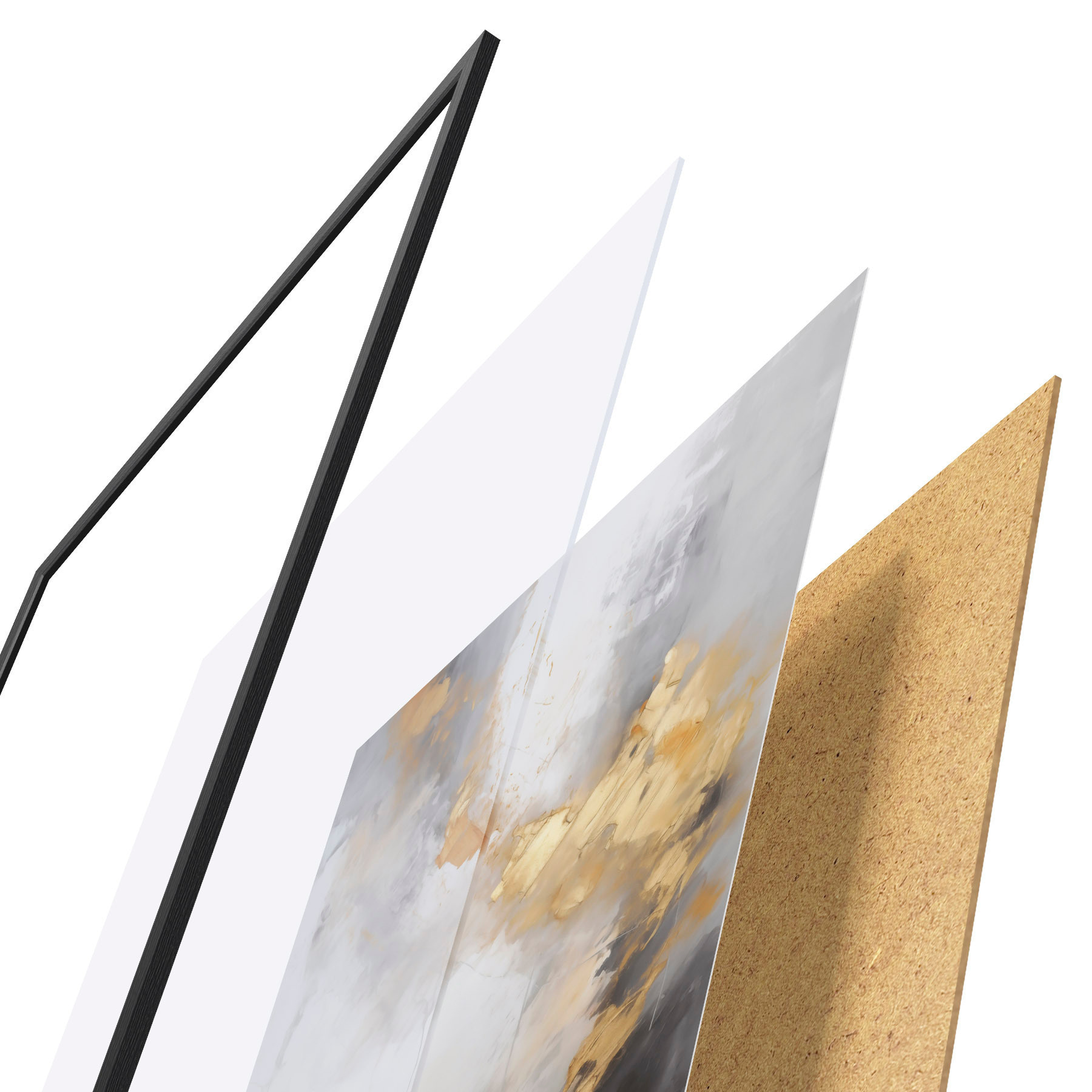 Affiche Abstraction moderne, imitation de la peinture f51142