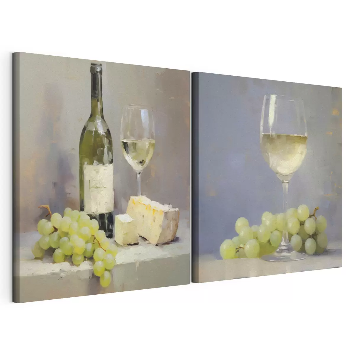  Peintures Vin et raisins, imitation d'un tableau m31099