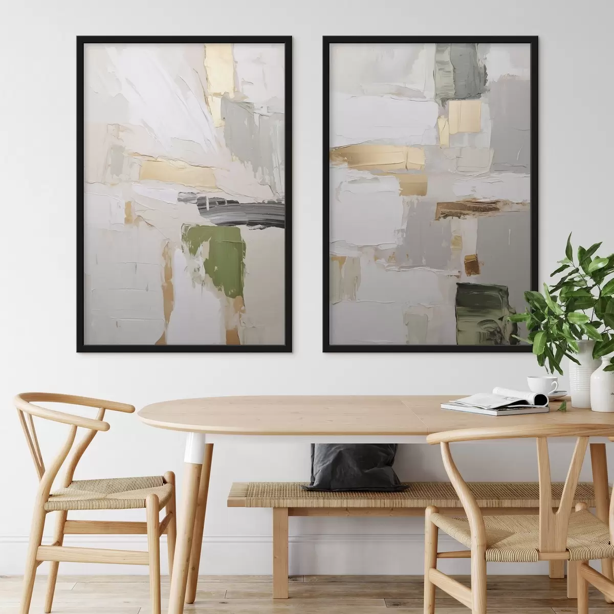 Poster Abstractie, imitatie van de schilderkunst d31092