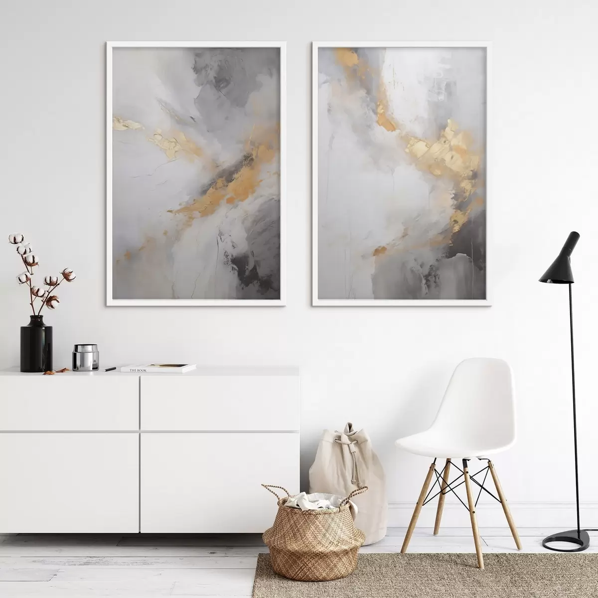 Poster Moderne abstractie, imitatie van de schilderkunst d31102