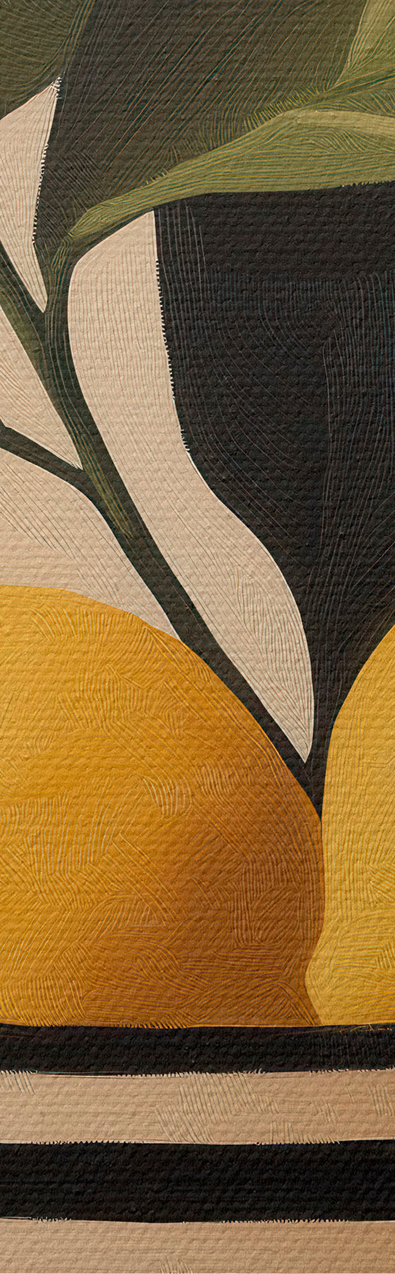  Peintures Des citrons dans un saladier rayé s51046