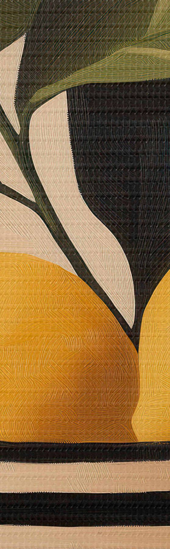  Peintures Des citrons dans un saladier rayé s51046