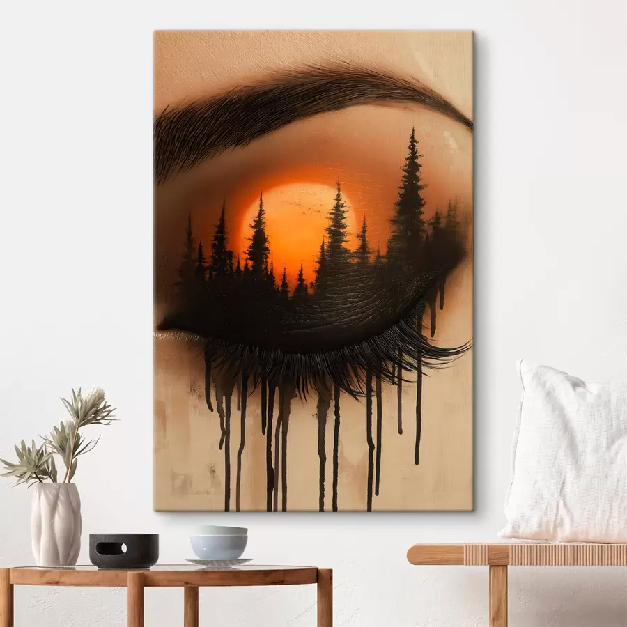  Peintures Le coucher de soleil dans ses yeux s51048