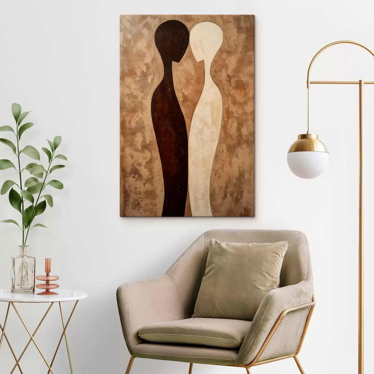  Peintures Silhouettes abstraites s51058