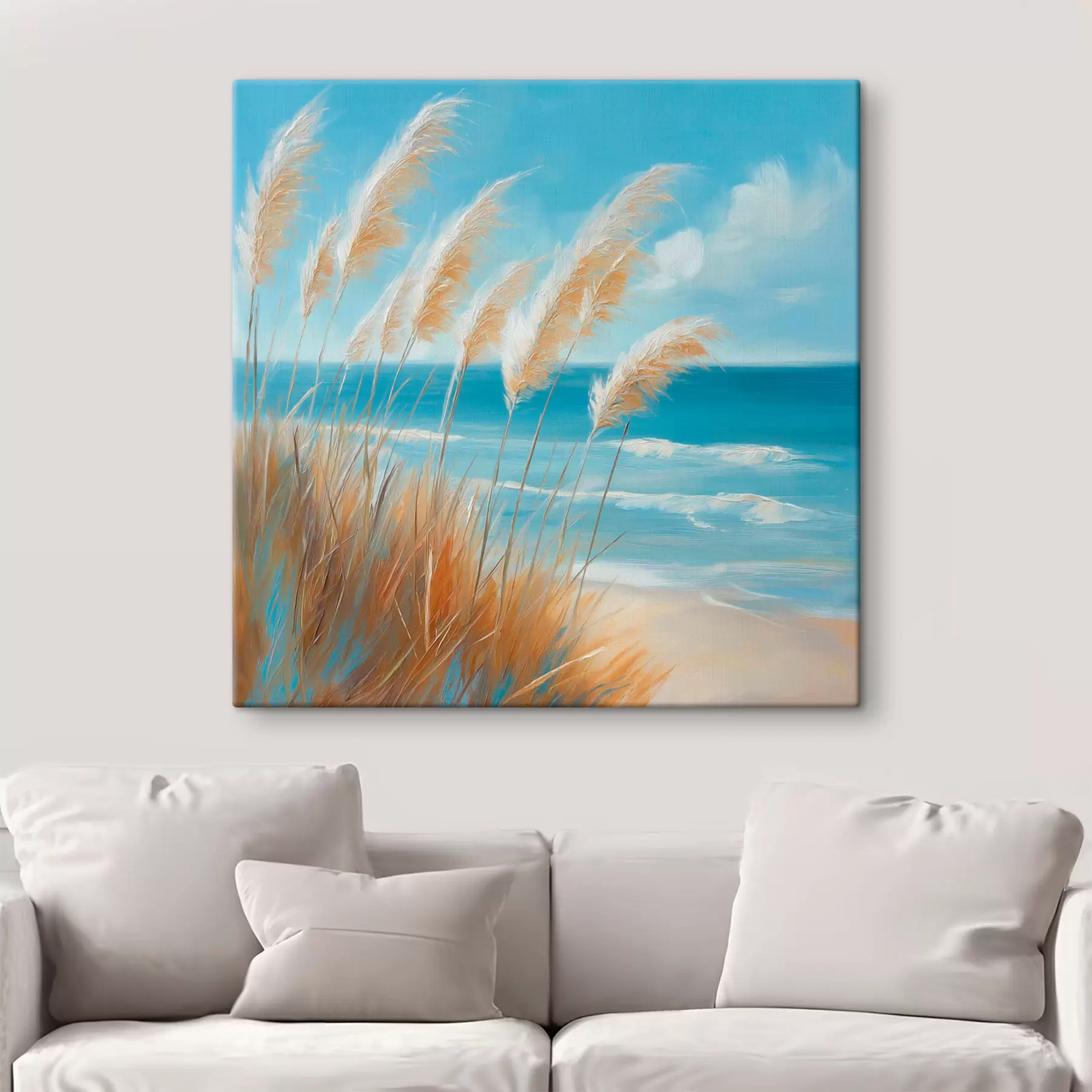  Peintures Des épis de blé au bord de la mer s51061