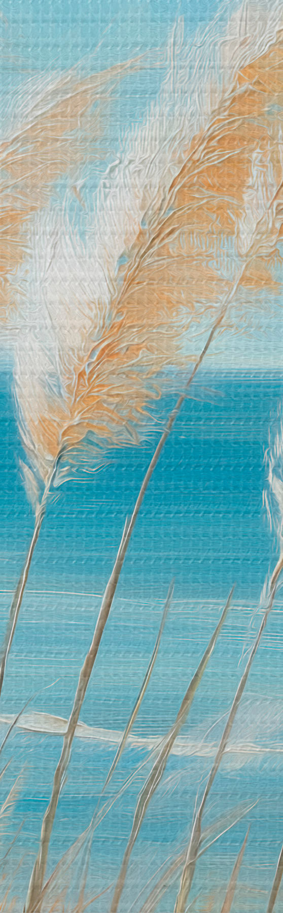  Peintures Des épis de blé au bord de la mer s51061