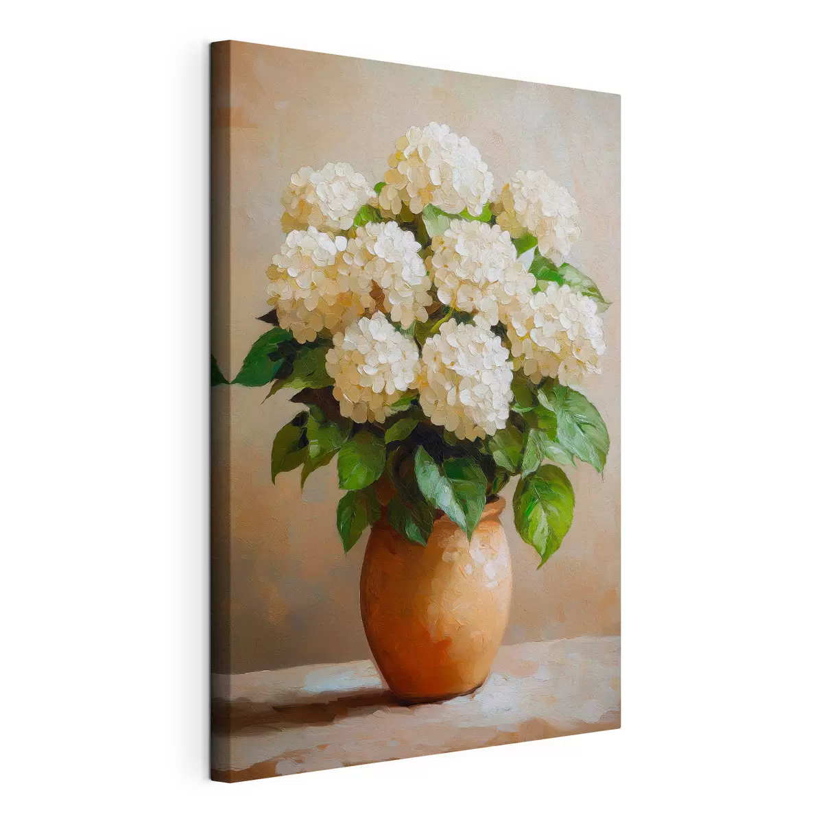  Peintures Hortensias blancs s51062