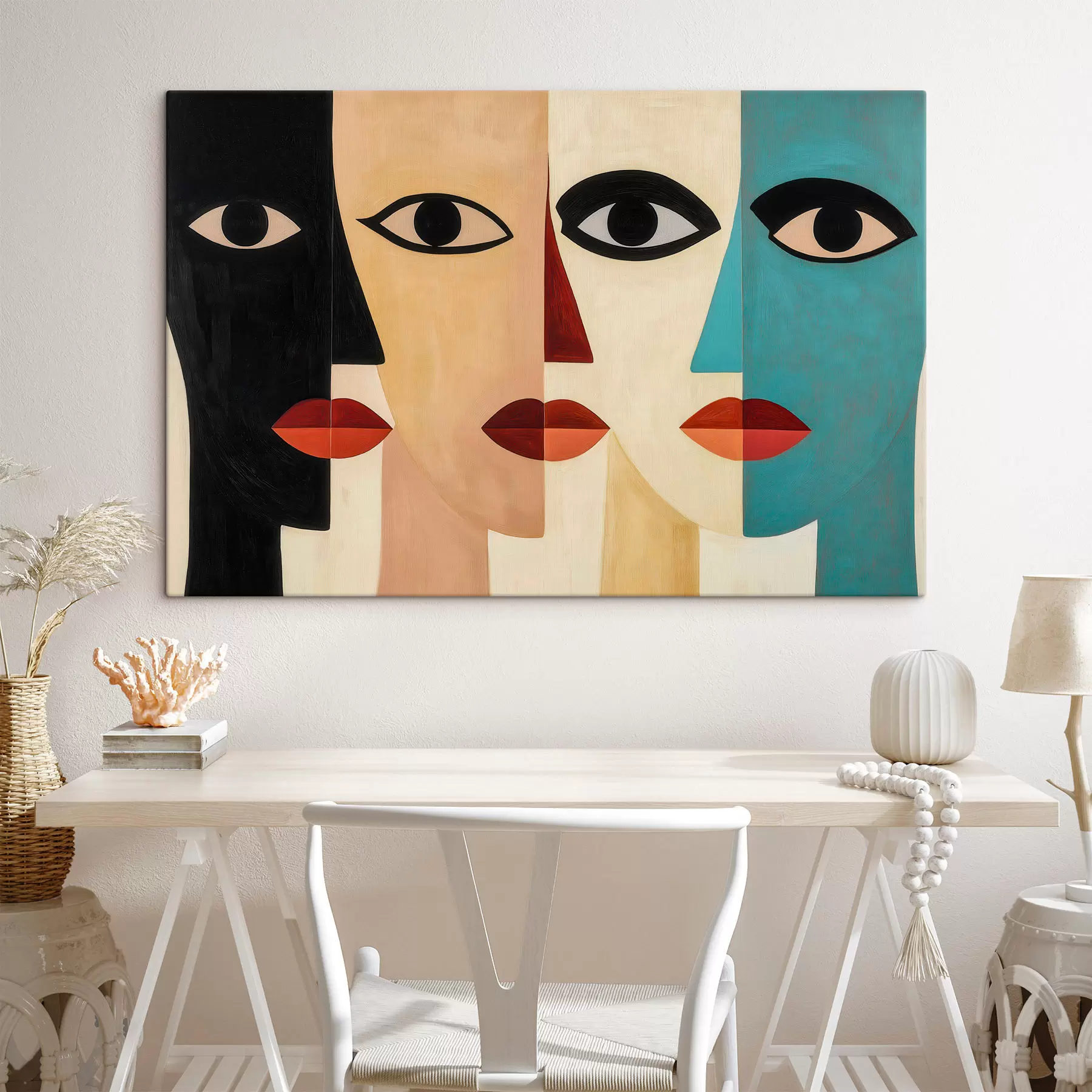  Peintures Visages abstraits s51063