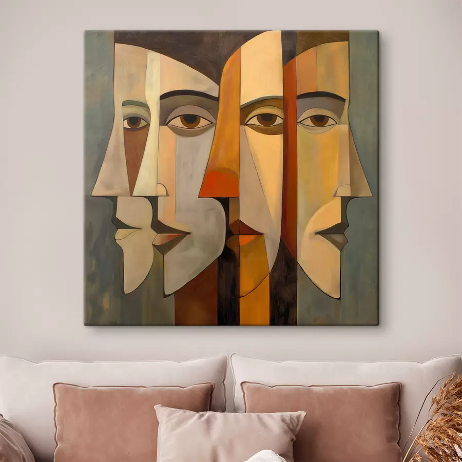  Peintures Visages abstraits s51067