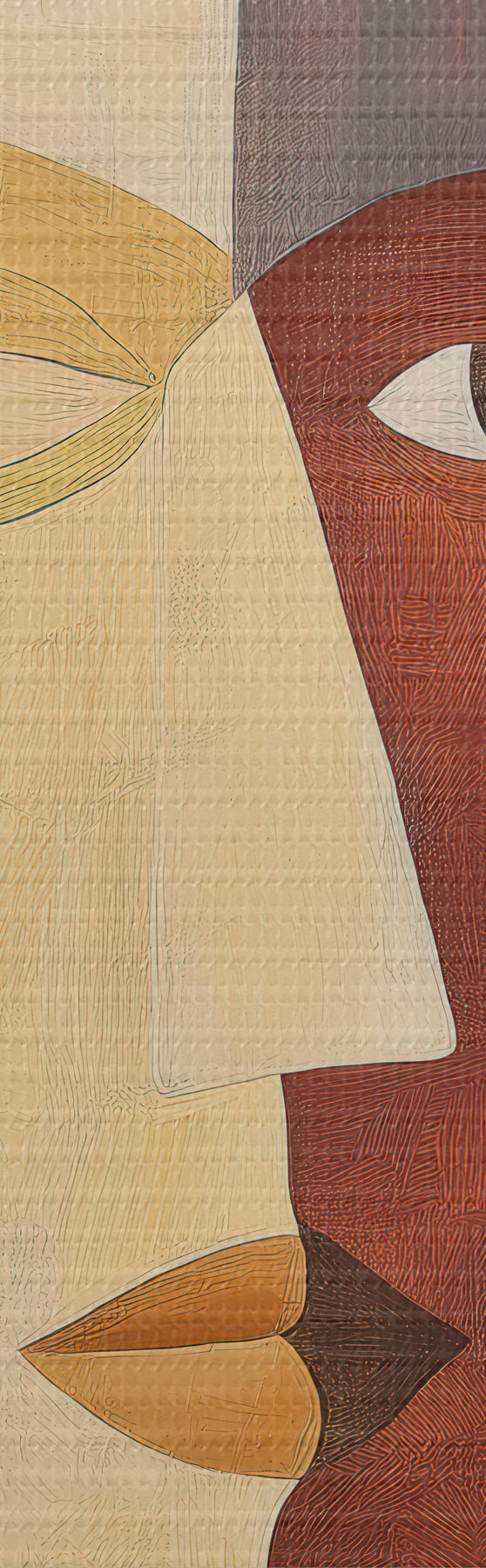  Schilderijen Abstracte gezichten s51068