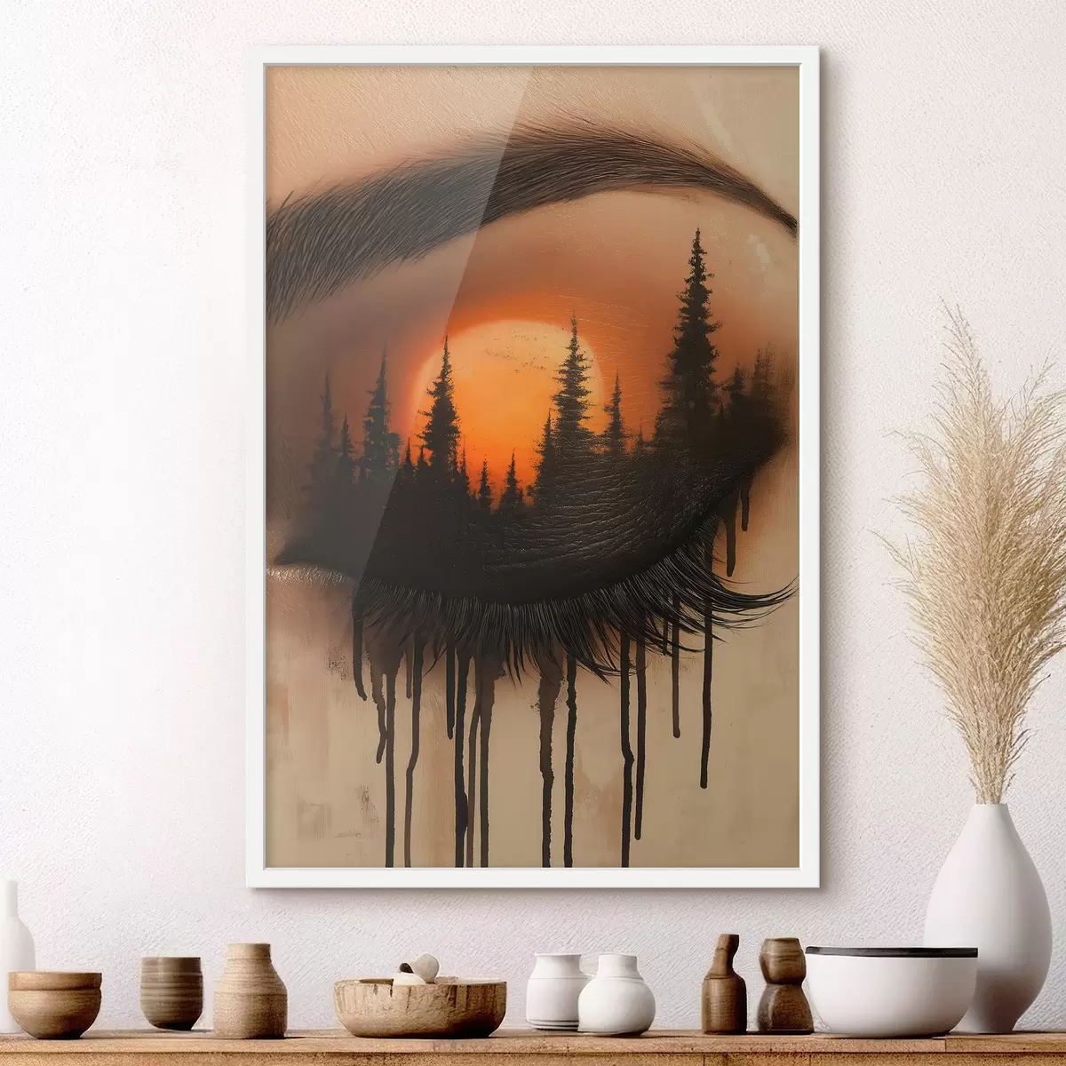 Affiche Le coucher de soleil dans ses yeux f51048