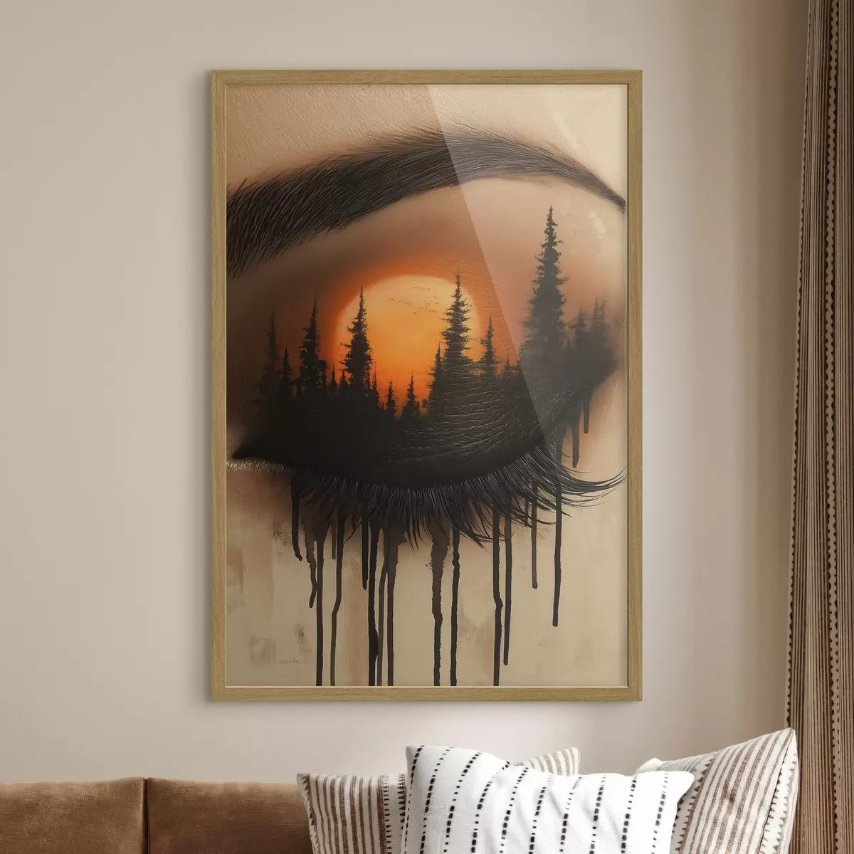 Affiche Le coucher de soleil dans ses yeux f51048