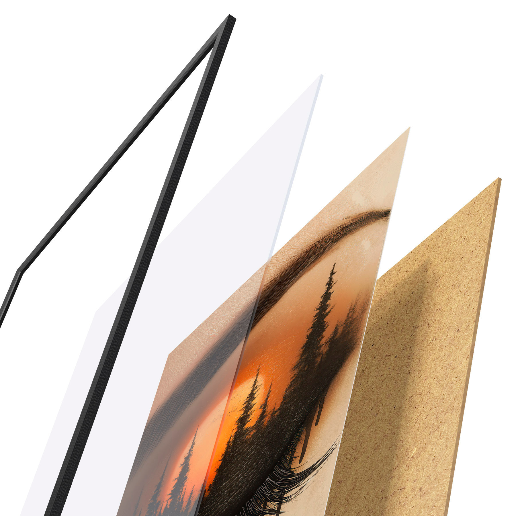 Affiche Le coucher de soleil dans ses yeux f51048