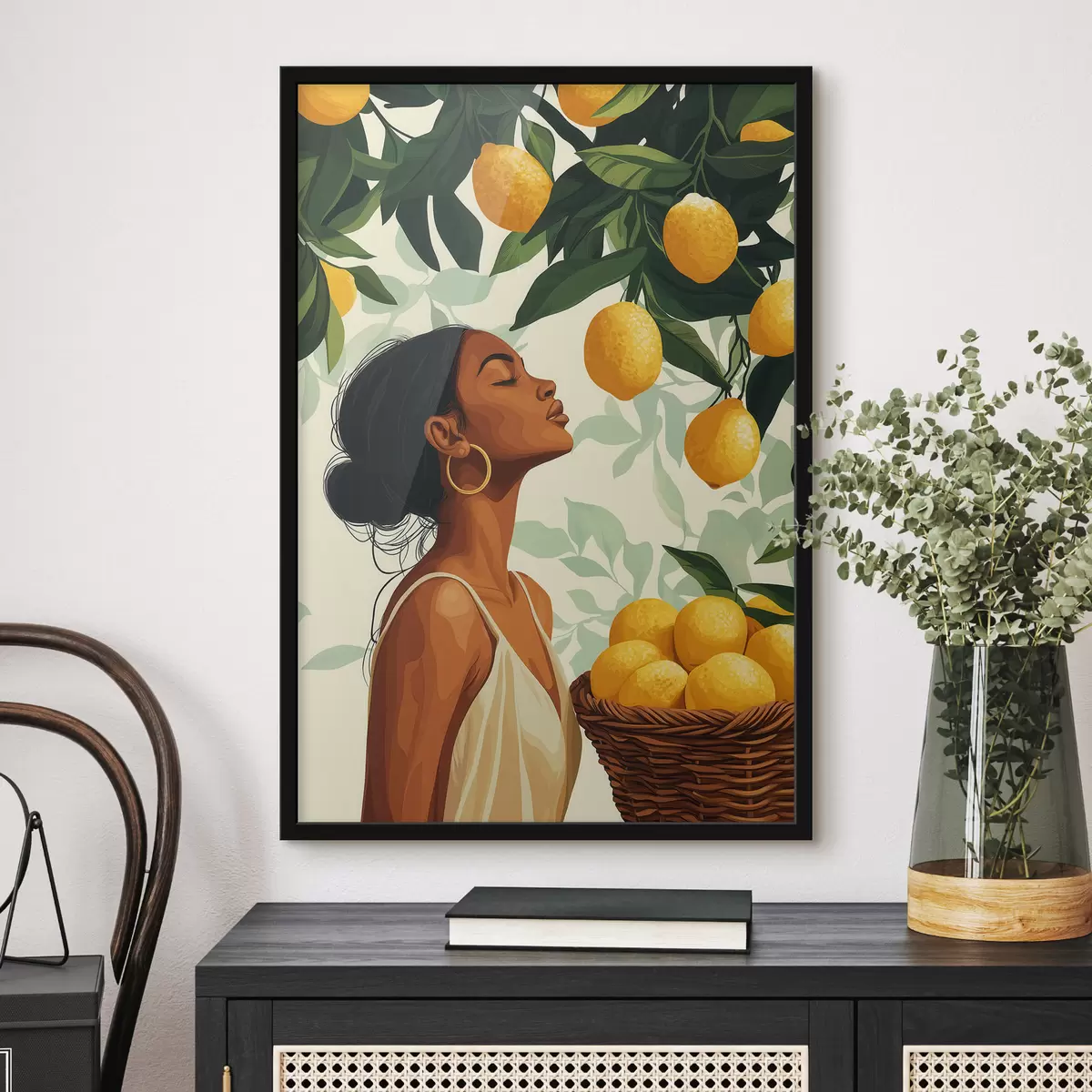 Affiche Une fille parmi les citrons f51049