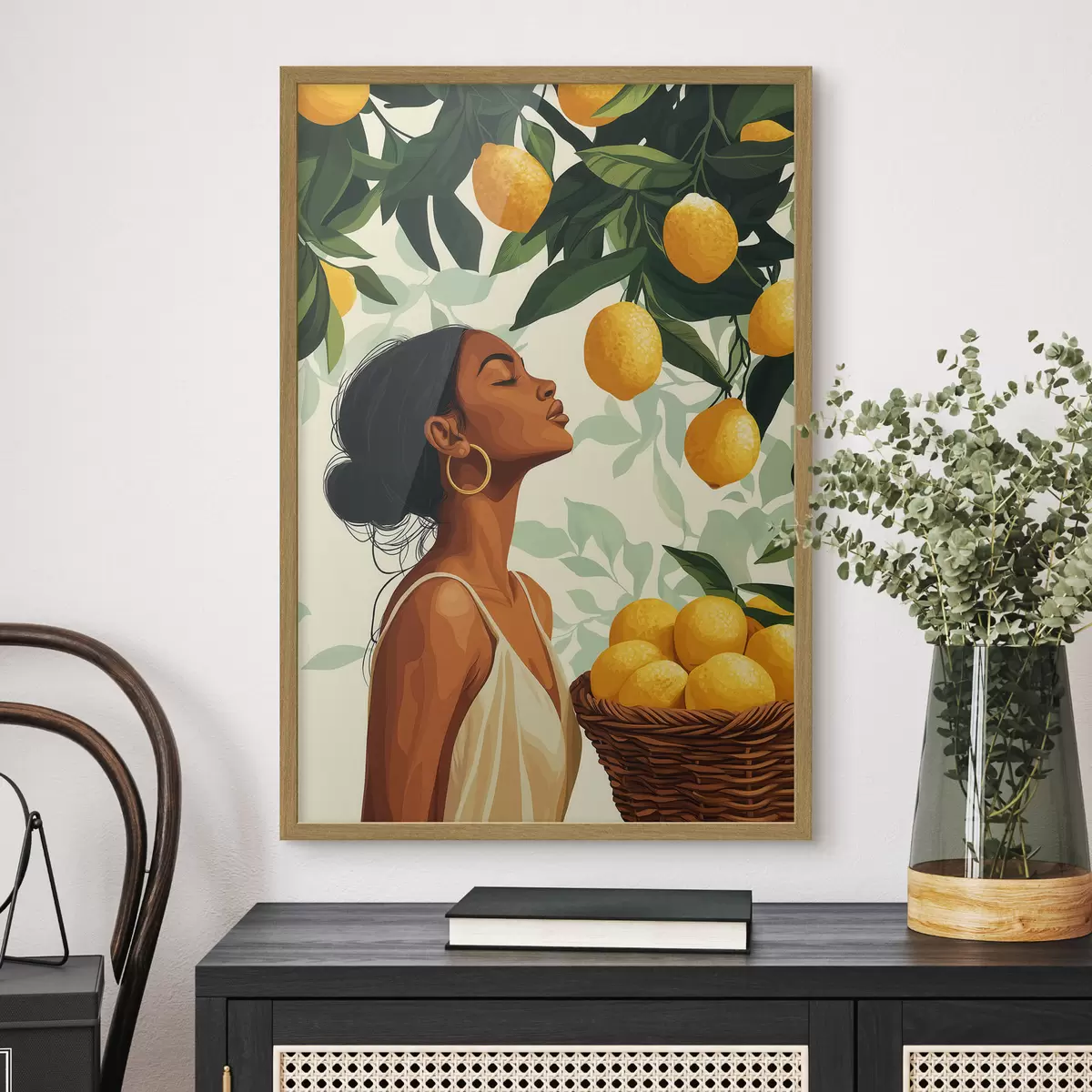 Affiche Une fille parmi les citrons f51049
