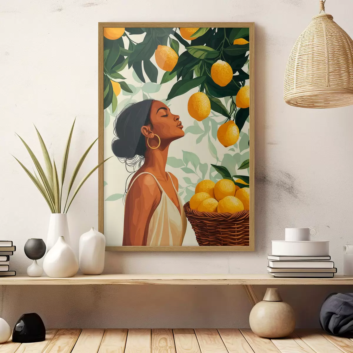Affiche Une fille parmi les citrons f51049