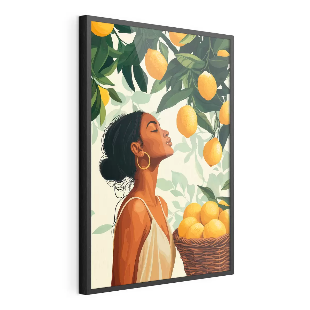 Affiche Une fille parmi les citrons f51049