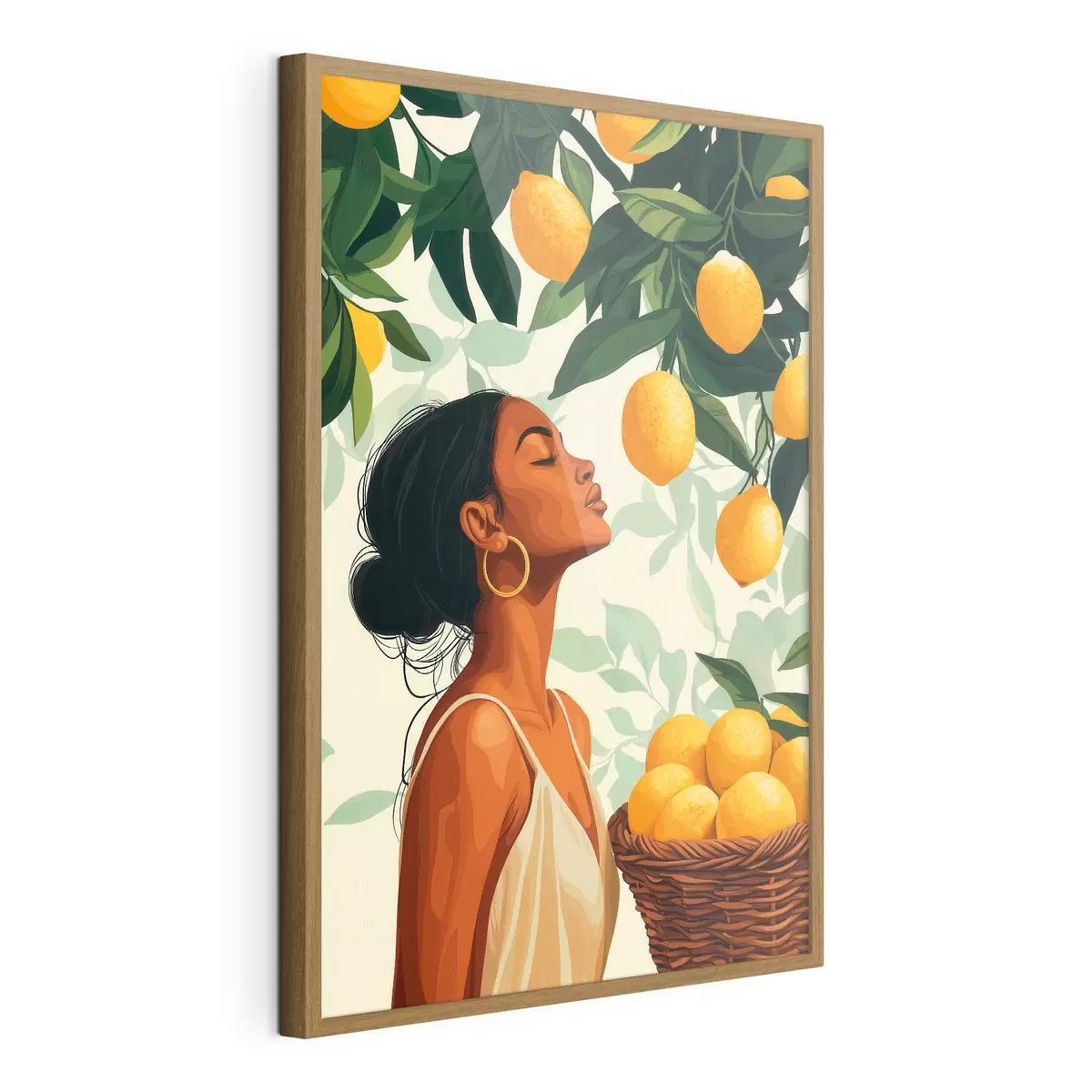 Affiche Une fille parmi les citrons f51049