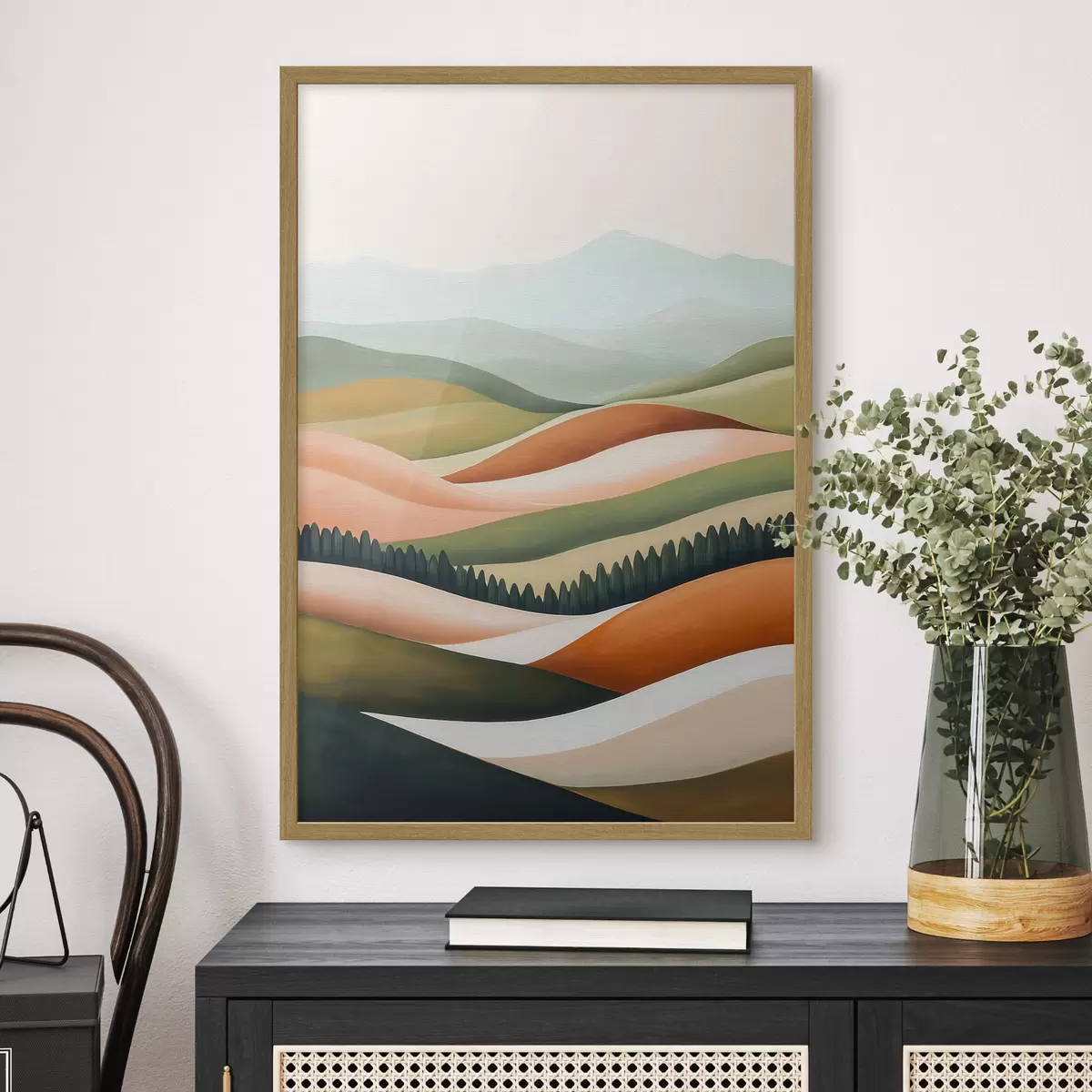 Affiche Collines colorées f51056
