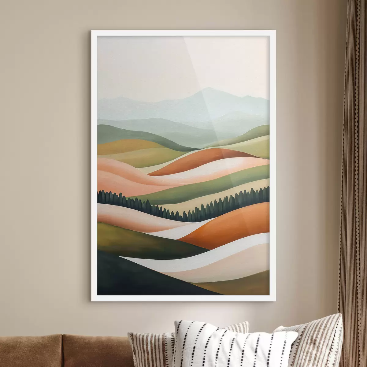 Affiche Collines colorées f51056