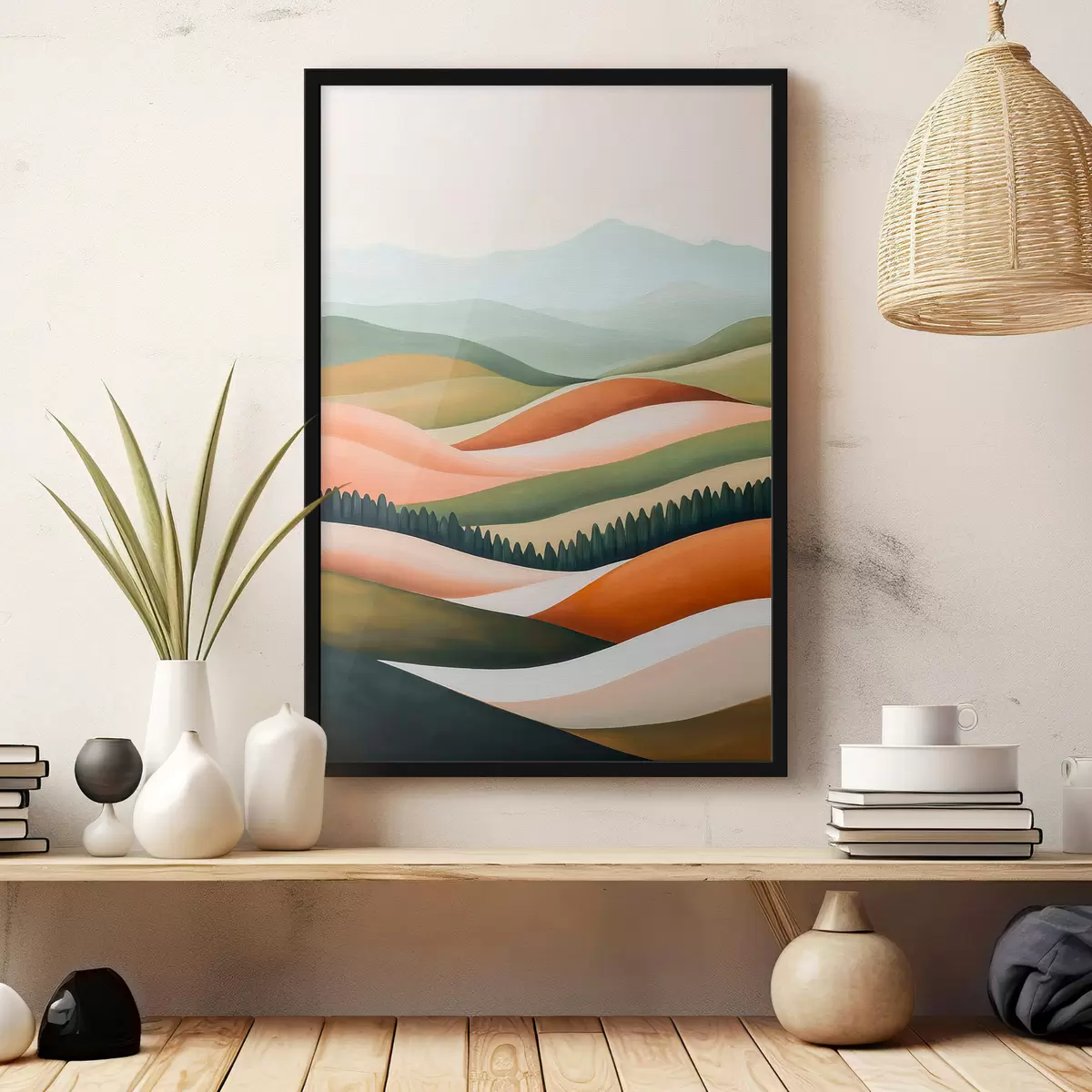 Affiche Collines colorées f51056