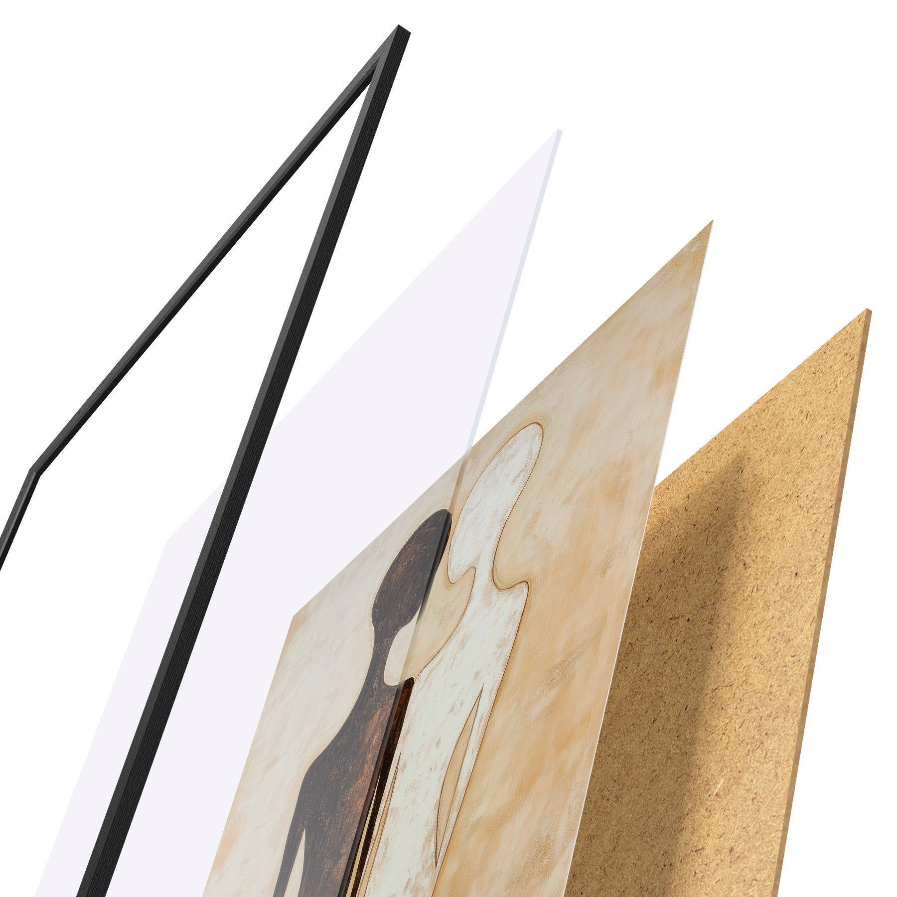 Affiche Silhouettes abstraites f51059