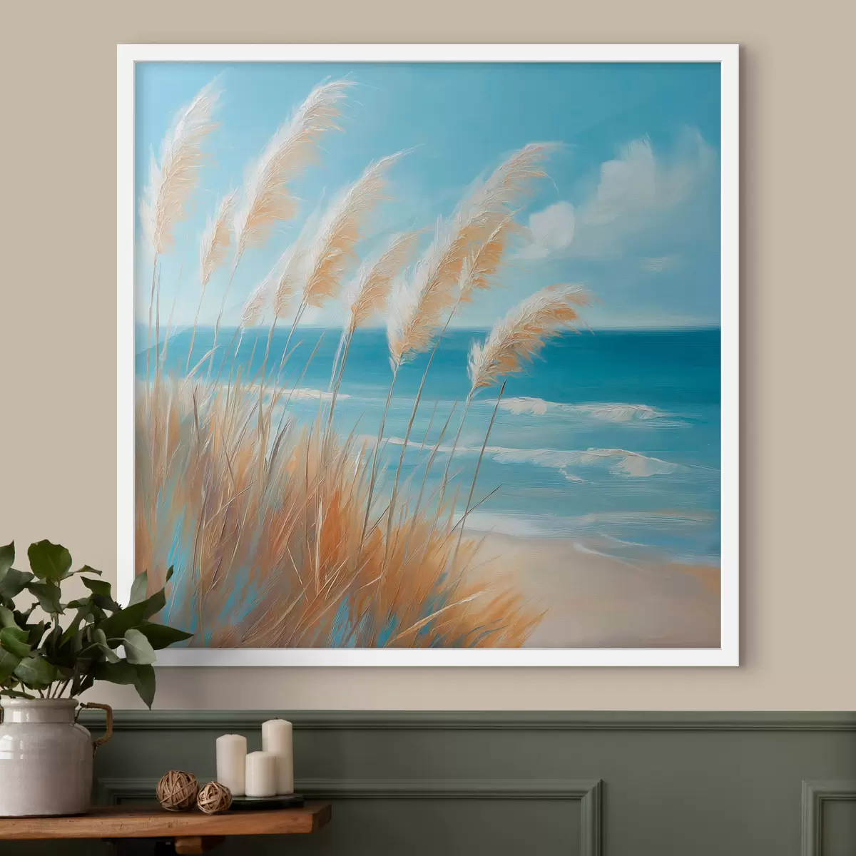 Poster Graanaren aan zee f51061