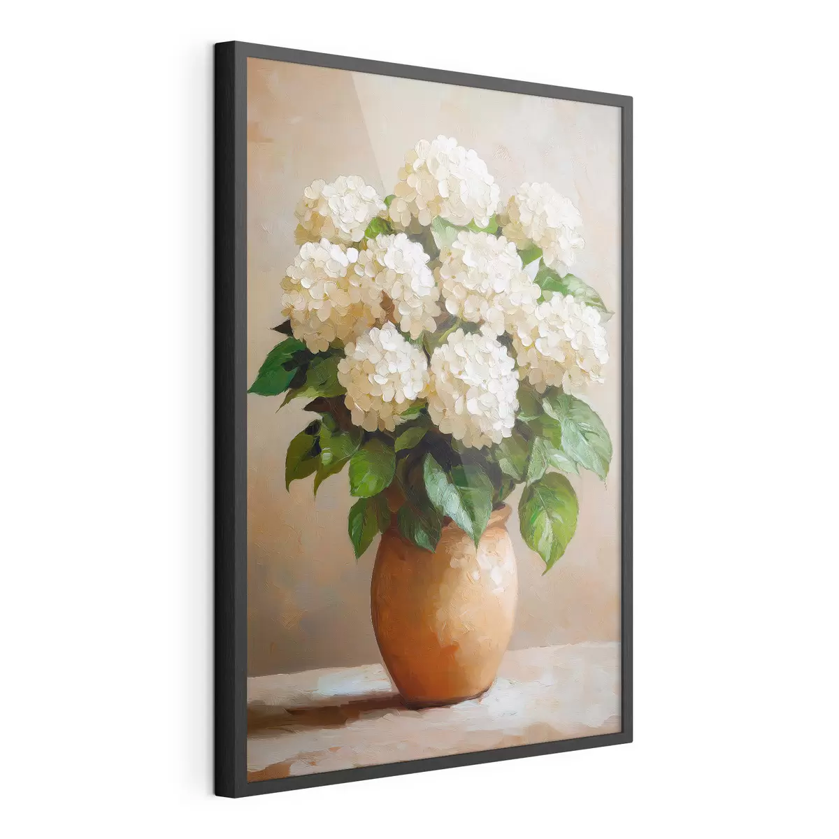 Poster Witte hortensia's f51062
