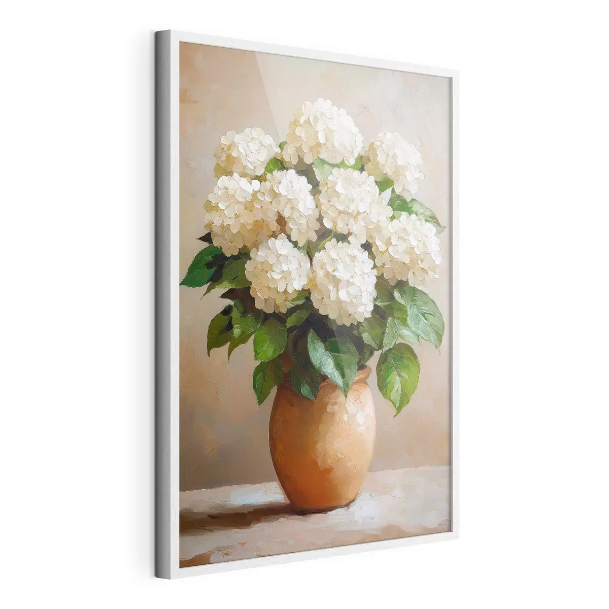 Poster Witte hortensia's f51062