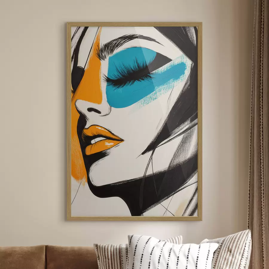 Fotobehang Gezichten in verf f51065