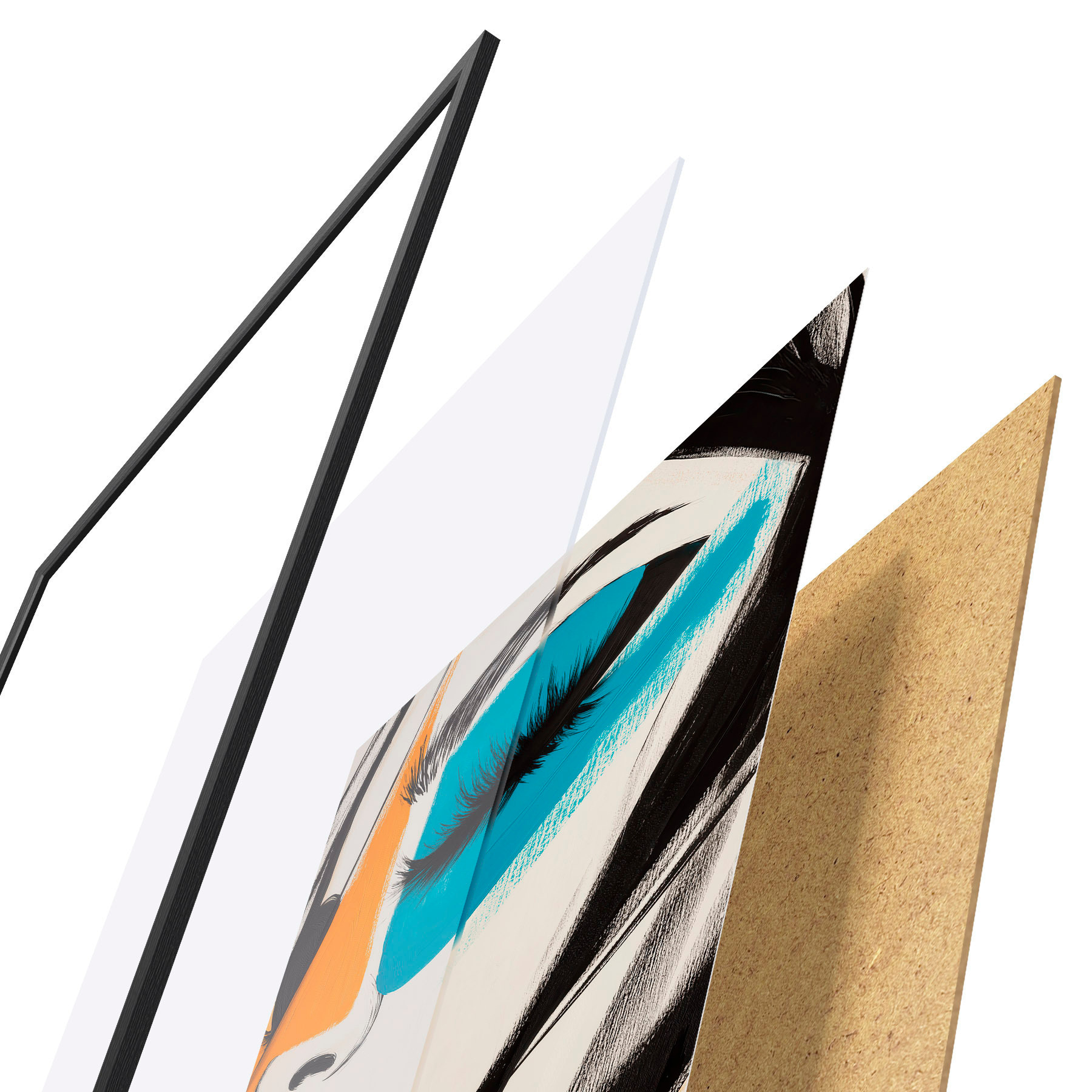 Affiche Visages peints f51065