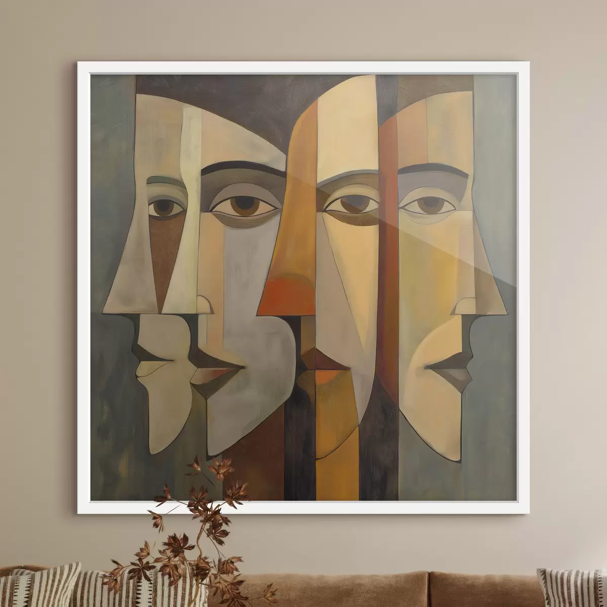 Affiche Visages abstraits f51067