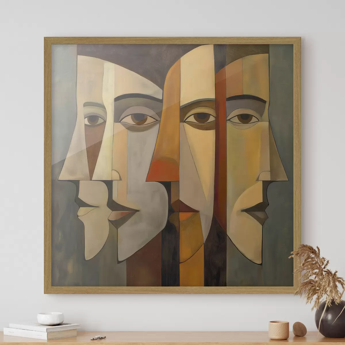 Affiche Visages abstraits f51067