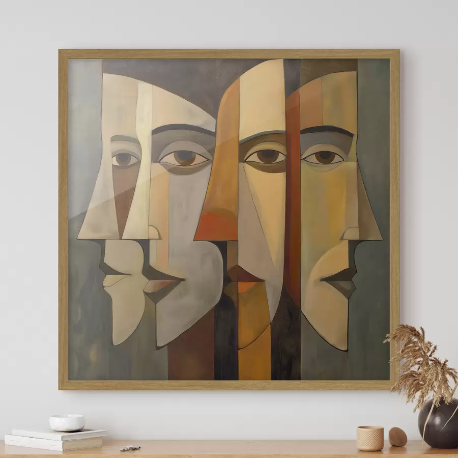Fotobehang Abstracte gezichten f51067