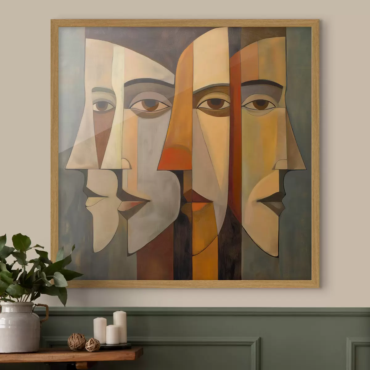 Affiche Visages abstraits f51067