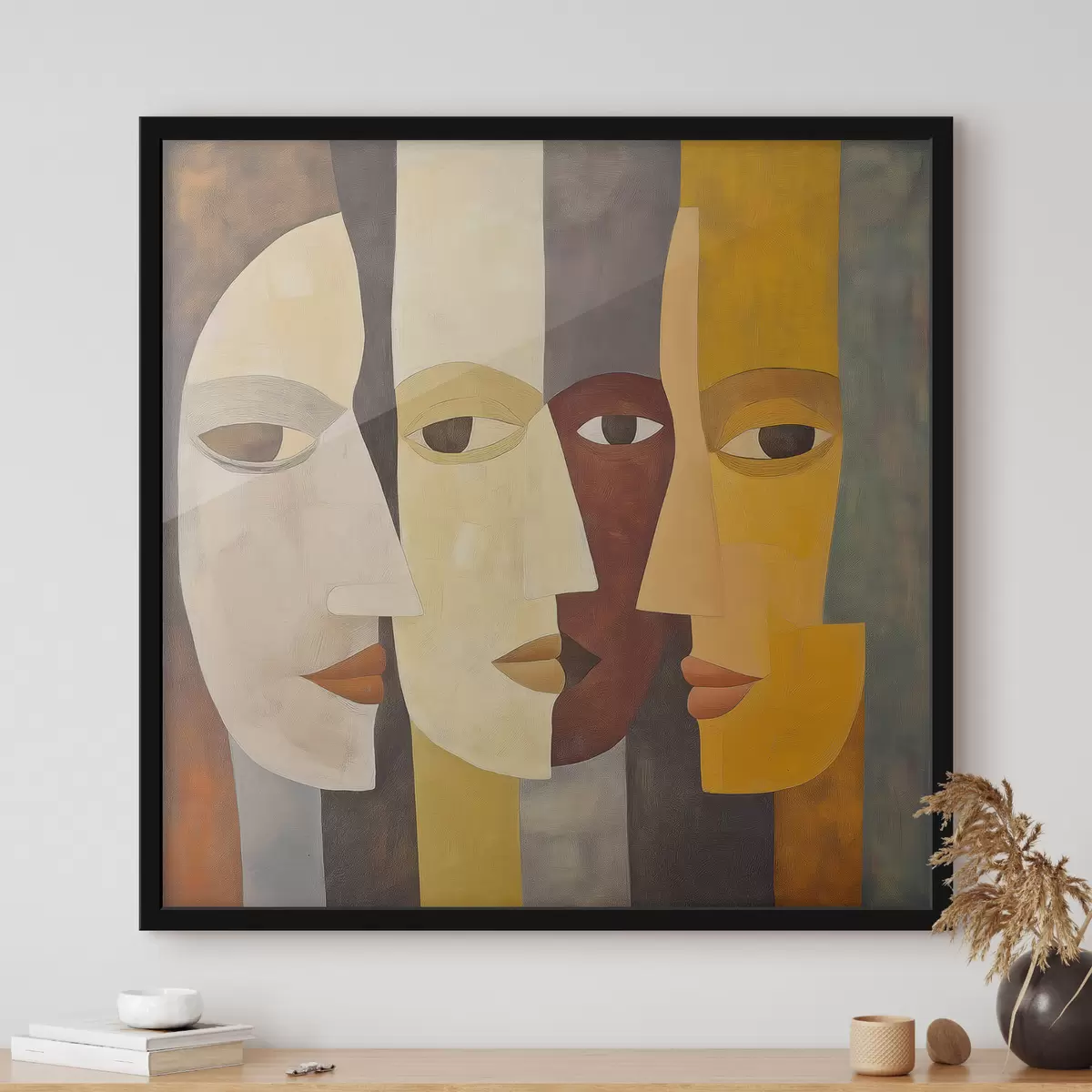 Affiche Visages abstraits f51068