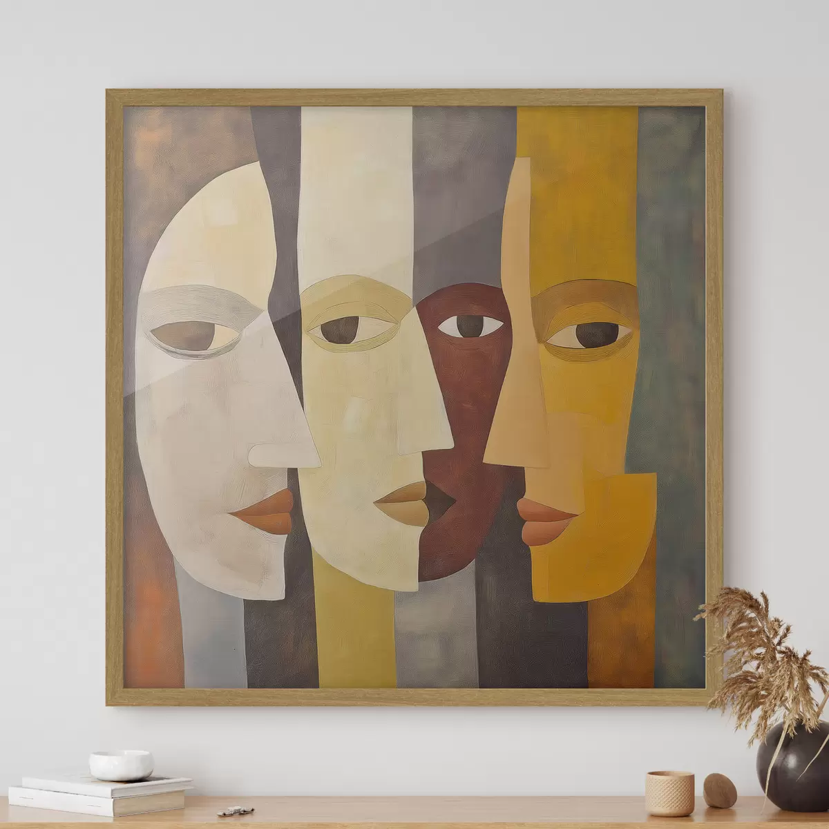 Affiche Visages abstraits f51068