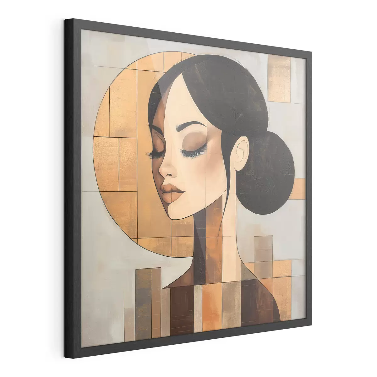 Affiche Visage abstrait d'une jeune fille f51069
